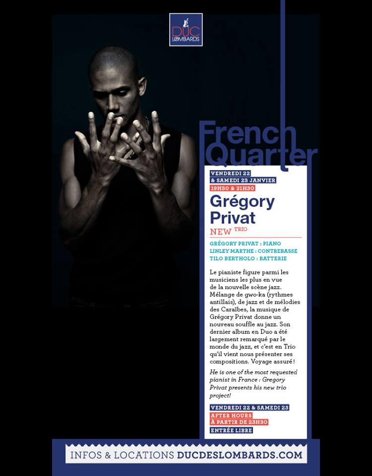 [French Quarter] Grégory Privat new trio