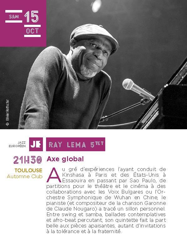 [Jazz sur son 31] Ray Léma quintet