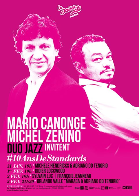 Mario Canonge & Michel Zenino invitent Michele Hendricks & Adriano Tenorio DD #10AnsDeStandards