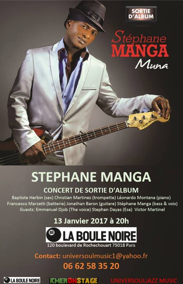 Stéphane Manga - sortie de l'album Muna