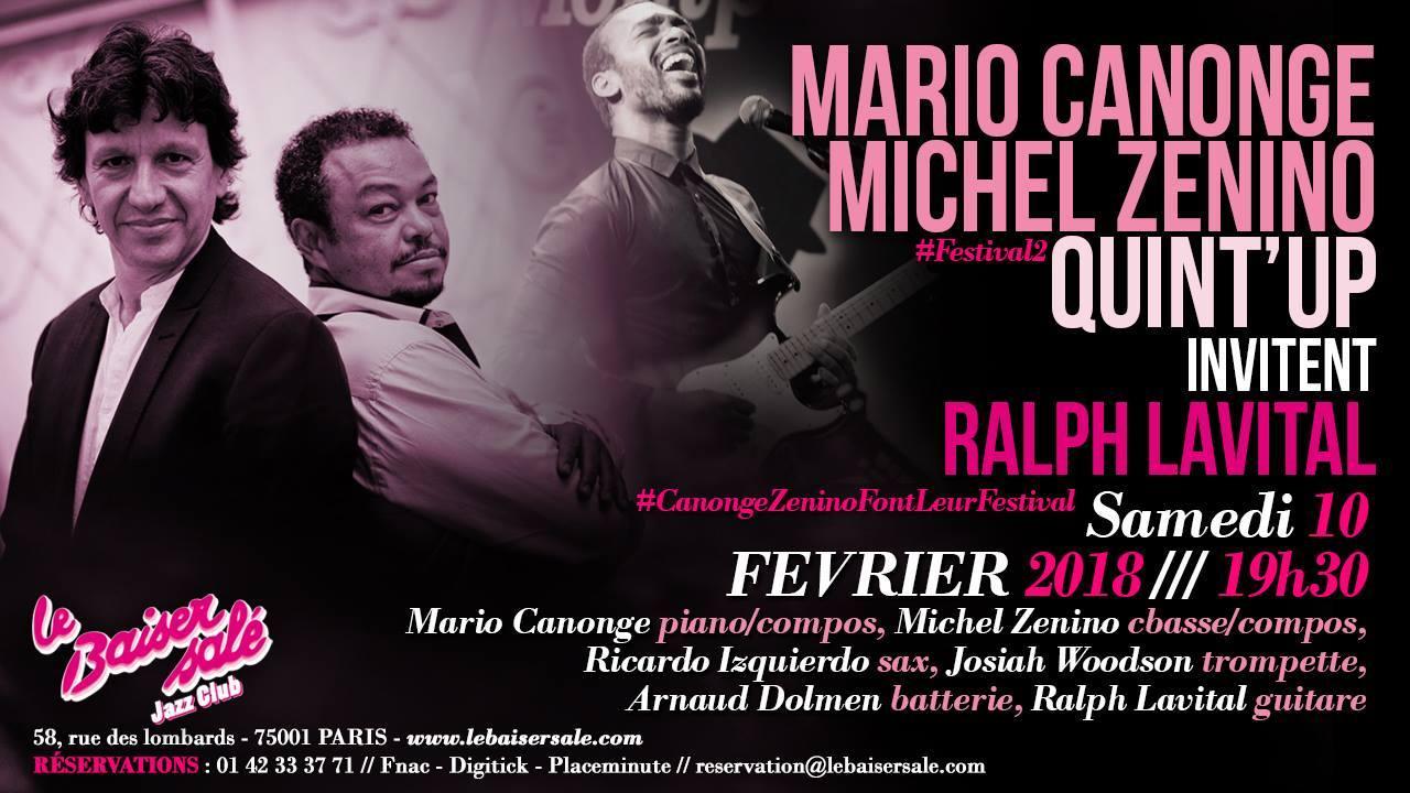 Mario Canonge & Michel Zenino Quint'Up invitent Ralph Lavital