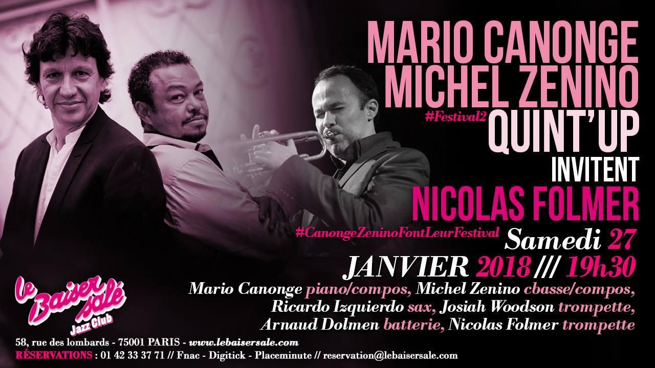 Mario Canonge & Michel Zenino Quint'Up invitent Nicolas Folmer