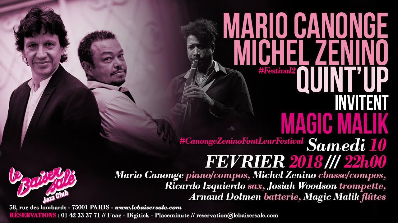 Mario Canonge & Michel Zenino Quint'Up invitent Magic Malik