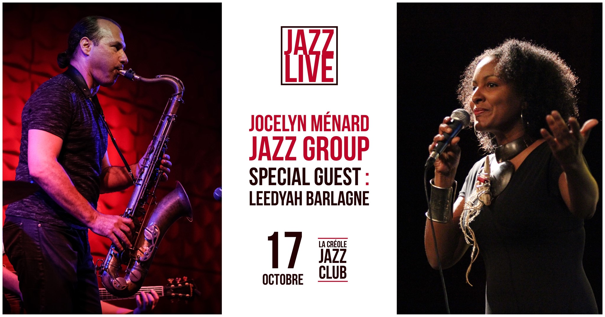 Jocelyn Ménard Jazz Group invite Leedyah Barlagne