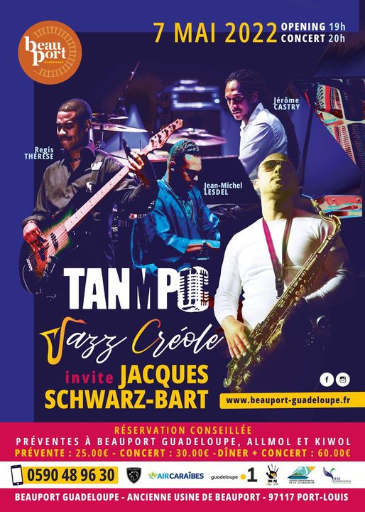 Tanmpo Jazz Créole invite Jacques Schwarz-Bart