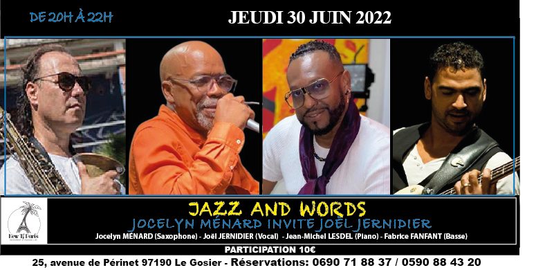 Jazz and Words - Jocelyn Ménard invite Joël Jernidier