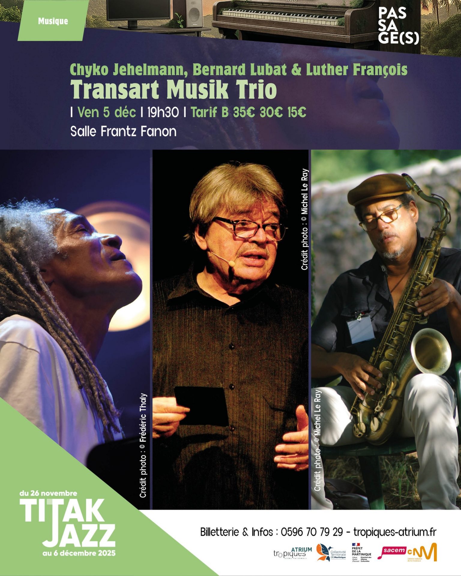 Chyko Jehelmann, Bernard Lubat & Luther François